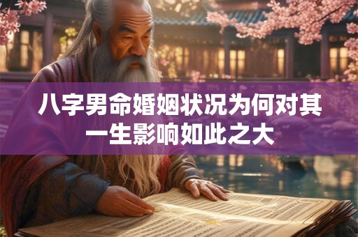 八字男命婚姻状况为何对其一生影响如此之大