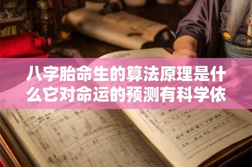 八字胎命生的算法原理是什么它对命运的预测有科学依据吗