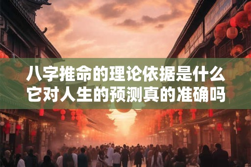 八字推命的理论依据是什么它对人生的预测真的准确吗