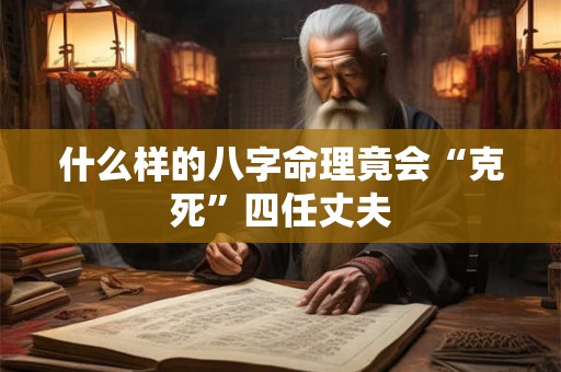 什么样的八字命理竟会“克死”四任丈夫