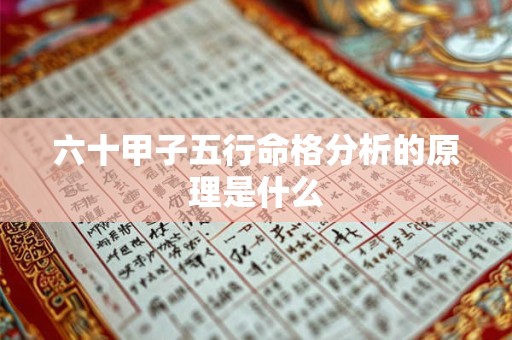 六十甲子五行命格分析的原理是什么