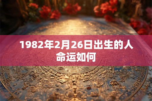 1982年2月26日出生的人命运如何