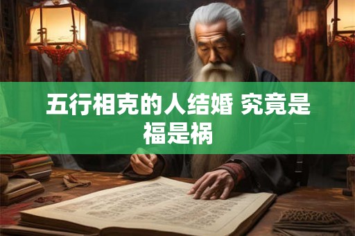 五行相克的人结婚 究竟是福是祸