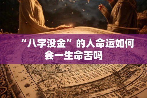 “八字没金”的人命运如何会一生命苦吗