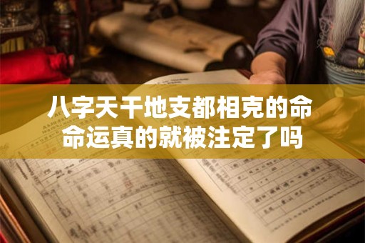 八字天干地支都相克的命 命运真的就被注定了吗