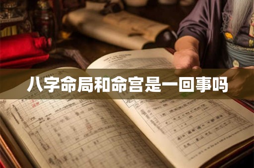 八字命局和命宫是一回事吗