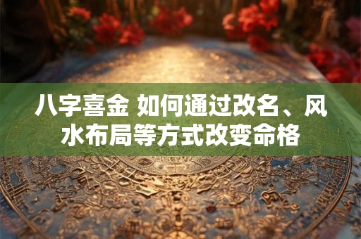 八字喜金 如何通过改名、风水布局等方式改变命格