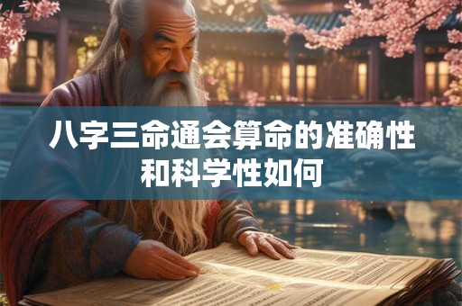 八字三命通会算命的准确性和科学性如何 八字三命通会算命的准确性和科学性如何