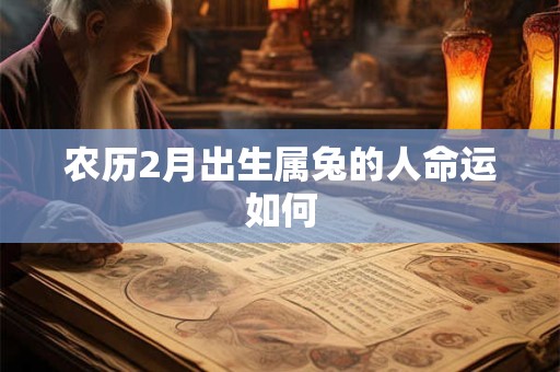 农历2月出生属兔的人命运如何