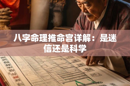 八字命理推命宫详解：是迷信还是科学