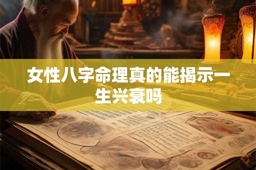 女性八字命理真的能揭示一生兴衰吗
