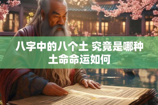八字中的八个土 究竟是哪种土命命运如何