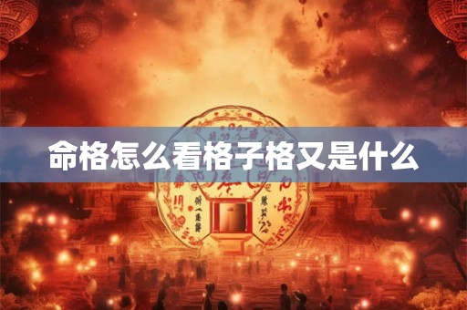 命格怎么看格子格又是什么