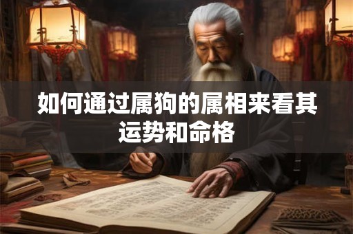 如何通过属狗的属相来看其运势和命格