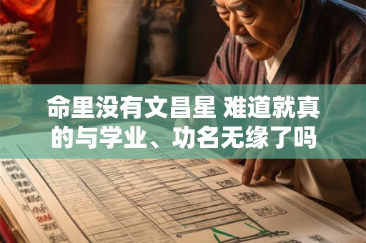 命里没有文昌星 难道就真的与学业、功名无缘了吗