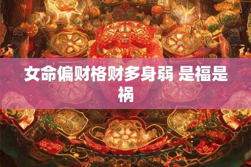 女命偏财格财多身弱 是福是祸