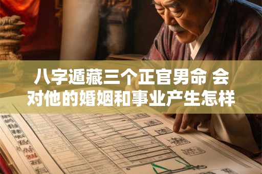 八字遁藏三个正官男命 会对他的婚姻和事业产生怎样的影响