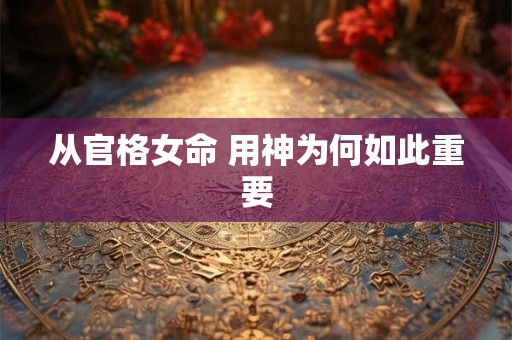 从官格女命 用神为何如此重要 从官格女命 用神为何如此重要