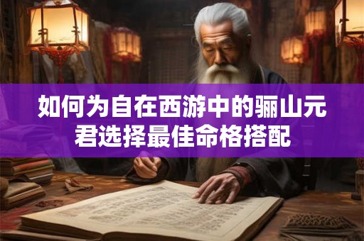 如何为自在西游中的骊山元君选择最佳命格搭配
