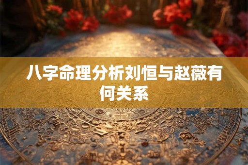 八字命理分析刘恒与赵薇有何关系