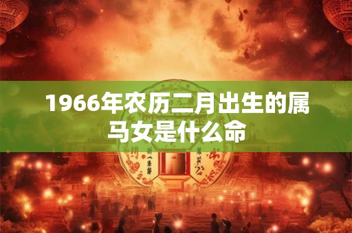1966年农历二月出生的属马女是什么命
