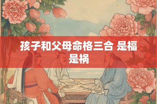 孩子和父母命格三合 是福是祸