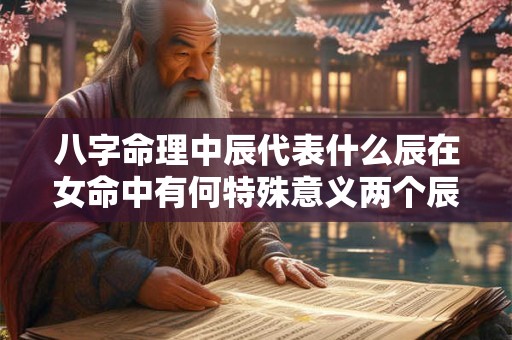 八字命理中辰代表什么辰在女命中有何特殊意义两个辰的女命是否一定好