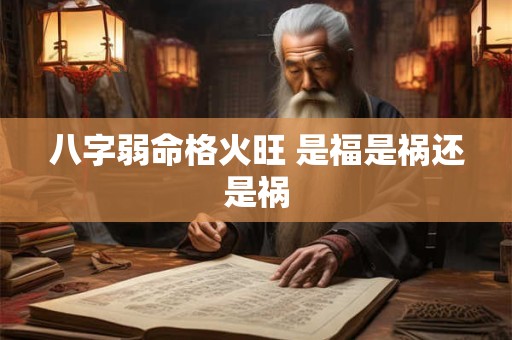 八字弱命格火旺 是福是祸还是祸