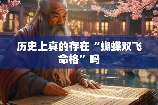 历史上真的存在“蝴蝶双飞命格”吗