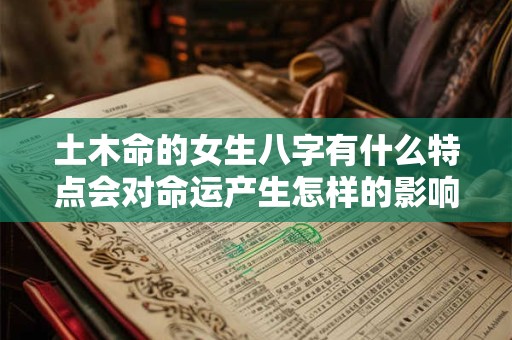 土木命的女生八字有什么特点会对命运产生怎样的影响