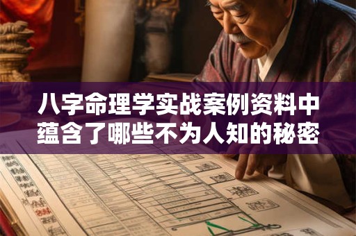 八字命理学实战案例资料中蕴含了哪些不为人知的秘密