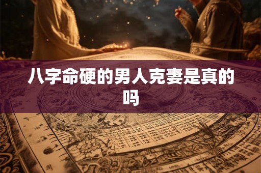 八字命硬的男人克妻是真的吗