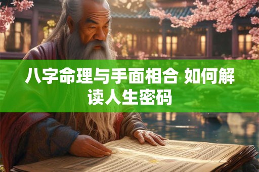 八字命理与手面相合 如何解读人生密码