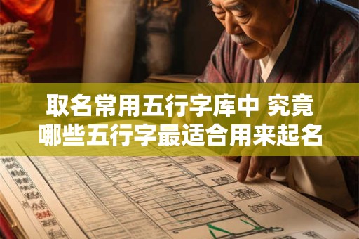 取名常用五行字库中 究竟哪些五行字最适合用来起名