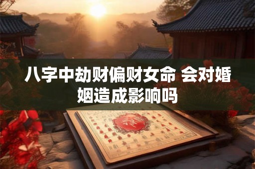 八字中劫财偏财女命 会对婚姻造成影响吗