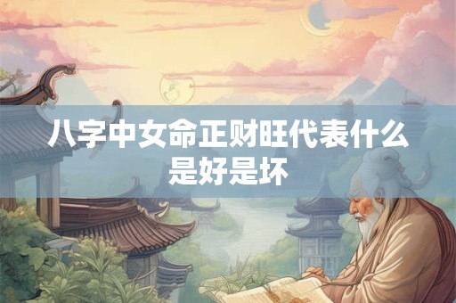 八字中女命正财旺代表什么是好是坏