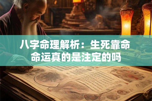 八字命理解析：生死靠命 命运真的是注定的吗