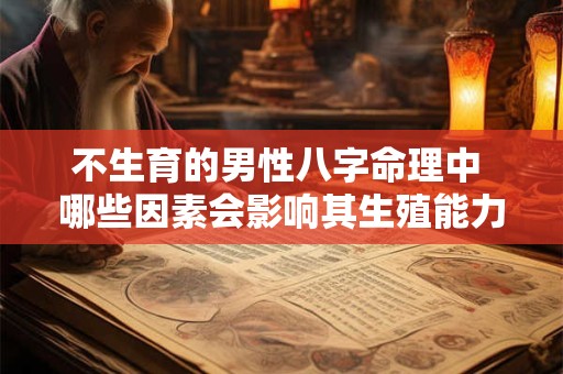 不生育的男性八字命理中 哪些因素会影响其生殖能力