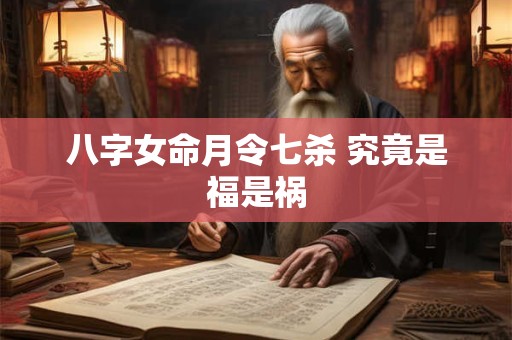八字女命月令七杀 究竟是福是祸