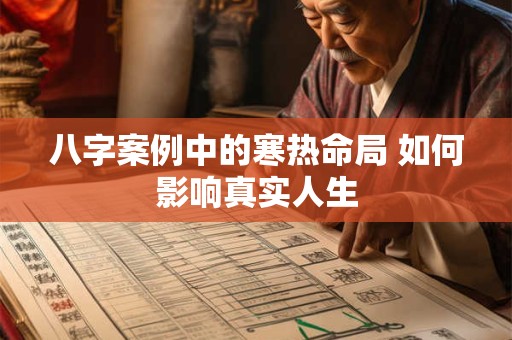 八字案例中的寒热命局 如何影响真实人生