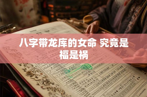八字带龙库的女命 究竟是福是祸