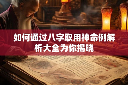 如何通过八字取用神命例解析大全为你揭晓