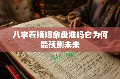八字看婚姻命盘准吗它为何能预测未来