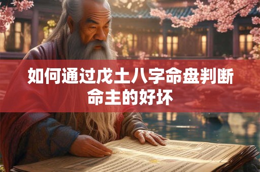 如何通过戊土八字命盘判断命主的好坏
