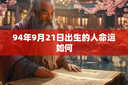 94年9月21日出生的人命运如何