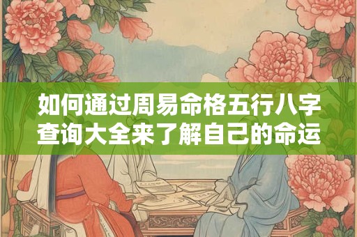 如何通过周易命格五行八字查询大全来了解自己的命运和运势