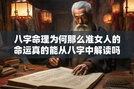 八字命理为何那么准女人的命运真的能从八字中解读吗
