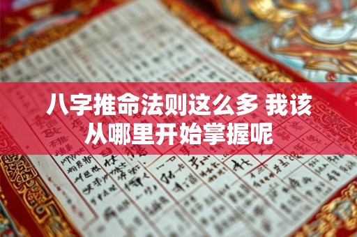 八字推命法则这么多 我该从哪里开始掌握呢