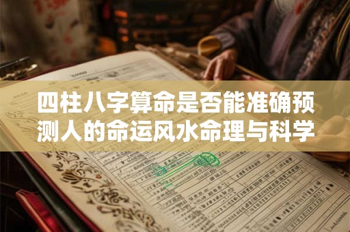 四柱八字算命是否能准确预测人的命运风水命理与科学是否相容