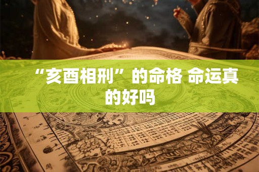 “亥酉相刑”的命格 命运真的好吗